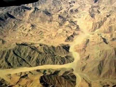 Flying over the Sinai Peninsula in Egypt