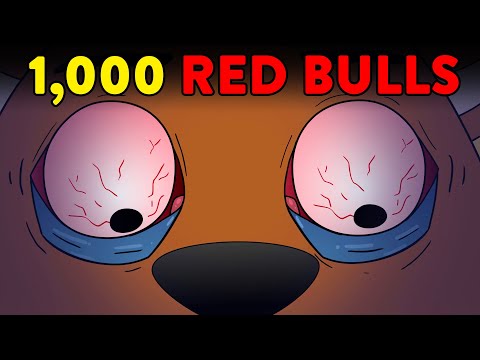 Red Bull 給你一對翅膀？！看看過量 Red Bull 會造成什麼後果！(What If You Drank 1,000 Red Bulls?!)