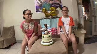 12th Birthday Blowing of Candle