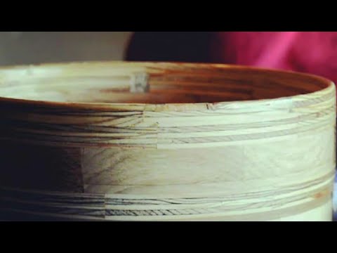 Tournage bois segmenté CORBEILLE A FRUITS