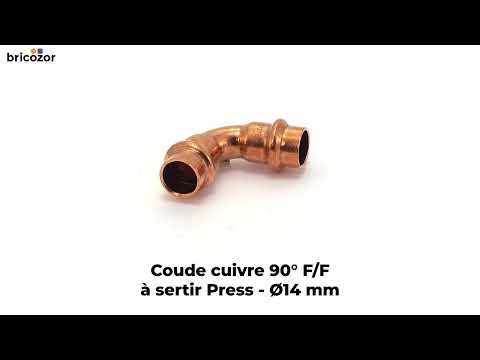 Coude cuivre 90° F/F à sertir - différents diamètres - Press CONEX BANNINGER