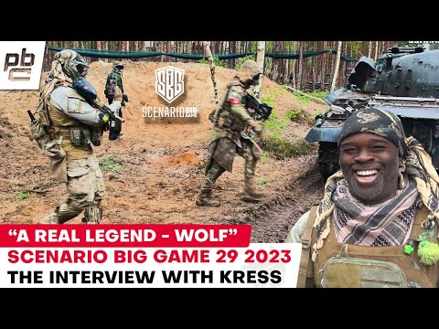Paintball Legend WOLF playing Paintball at SBG #29 Polen Europe  The Interview with Kress Big Game