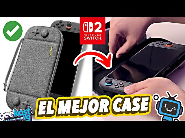 Vídeo relacionado con tomtoc Funda para Nintendo Switch 2 (2025), Estuche Delgado Case con 12 Cartuchos de Juego, Bolsa Viaje Transporte Portátil rígido para Consola con Patente Original y protección de Grado Militar