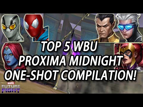 TOP 5 PROXIMA MIDNIGHT WBU ONE-SHOT FULL GUIDE (STAGE 50- 75 DAILY) I Marvel Future Fight