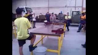preview picture of video 'blowing up a airbag at Polytechnic West Midland'