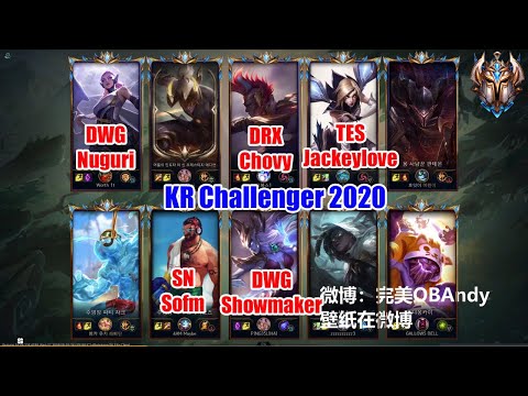 DWG Nuguri + DRX Chovy + TES Jackeylove  vs SN Sofm + Showmaker KR Challenger 2020