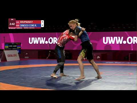 Qual. Women's GP No-Gi - 53 kg: P. KRUPSKAIA (RUS) v. R. DINESCU CONS (ROU)