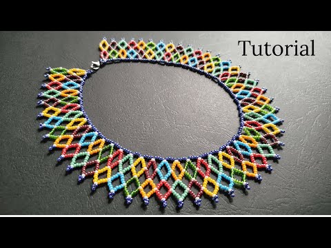How to make a beaded necklace for beginners, Easy Beaded Necklace Tutorial