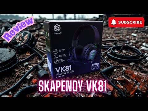 SKAPENDY Wireless Gaming Headset for PS5 Gamers, 2.4GHz ≤20ms Low Latency & Bluetooth, 50mm Driver for 3D Surround Sound, ENC Mic - 50H Battery, Compatible with PC PS5 PS4 Switch Mobile video review thumbnail