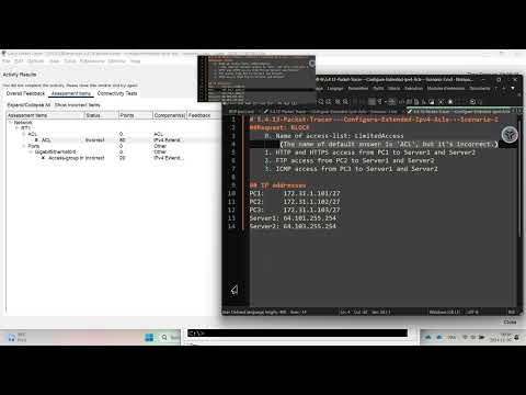 5.4.13-Packet-Tracer---Configure-Extended-Ipv4-Acls---Scenario-2
