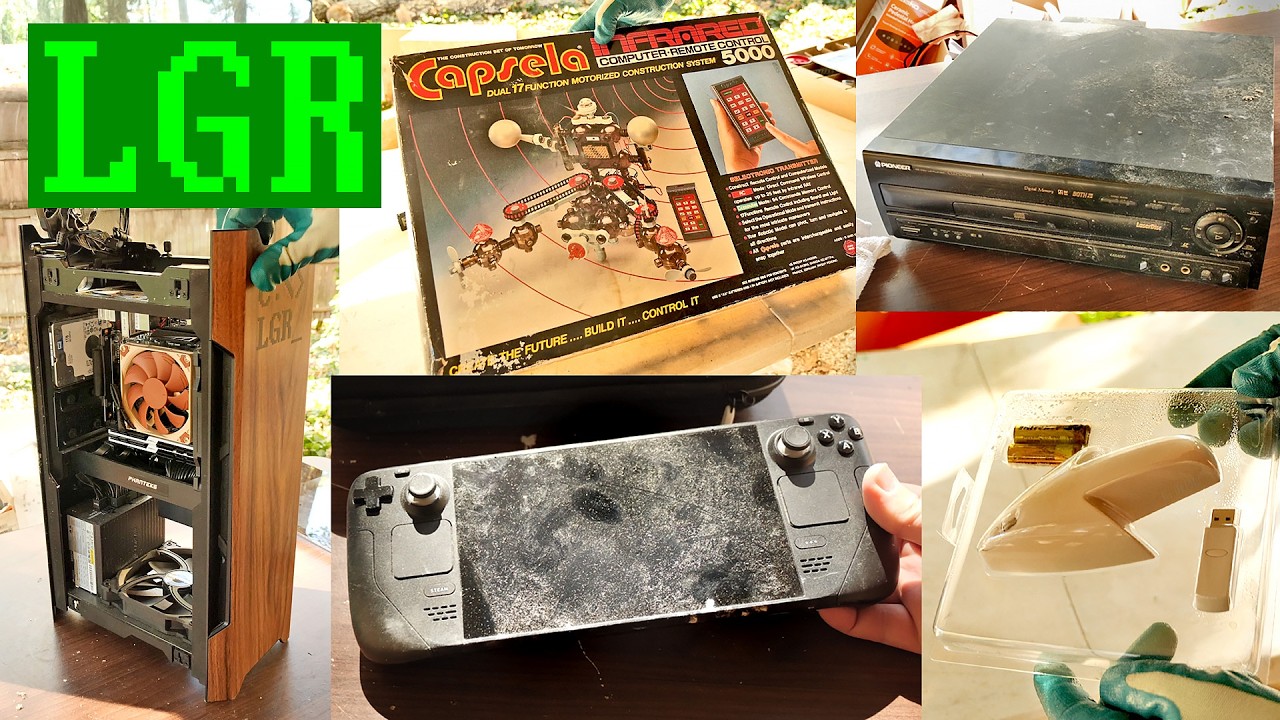 Cleaning hurricane damaged Retro Oddities, Modern Tech