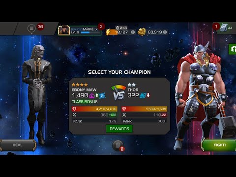 Ebony maw vs thor