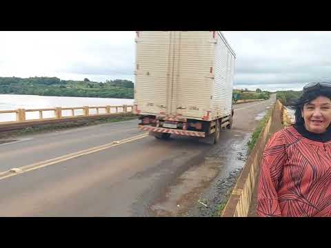 VEJA QUE INCRIVEL ESSA PONTE  SOBRE LAGO DO RIO IJUI   EM ROQUE GONZALES !!