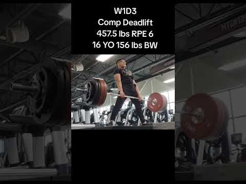 W1D3 Comp Deadlift Single | #powerlifting #motivation #deadlift