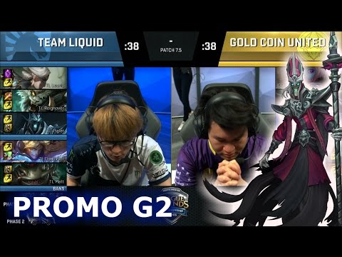 Team Liquid vs Gold Coin United | Game 2 Promotion / Relegation S7 NA LCS Summer 2017 | TL vs GCU G2