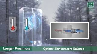 LG 323L Frittstående fryseskap (Shiny Steel) - Energiklasse F, Total No Frost og  Smart Diagnosis™ med Wi-Fi, play video, KF5237PZJZ, thumbnail 1