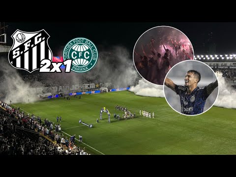 TORCIDA ABSURDA E RESULTADO IMPORTANTE! SANTOS 2x1 CORITIBA - VLOG 05
