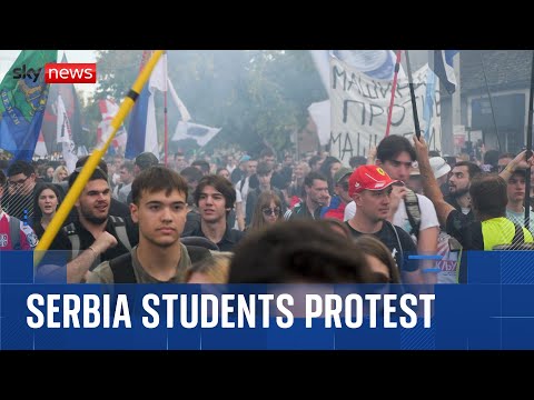 Meet the students fighting Serbia's government one year on from Novi Sad disaster