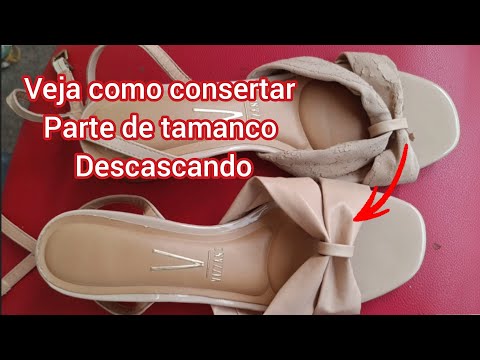 Vídeo que eu fiz pra consertar sandália descascando