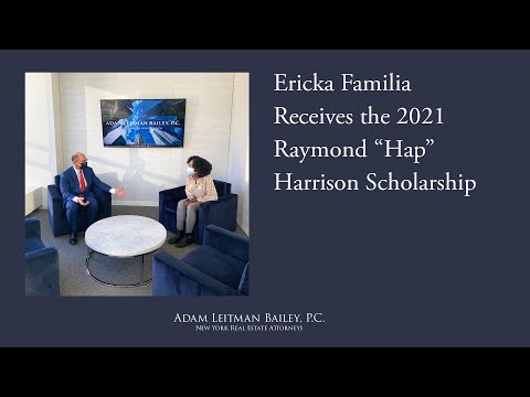 Ericka Familia Receives the 2021 Raymond “Hap” Harrison Scholarship testimonial video thumbnail