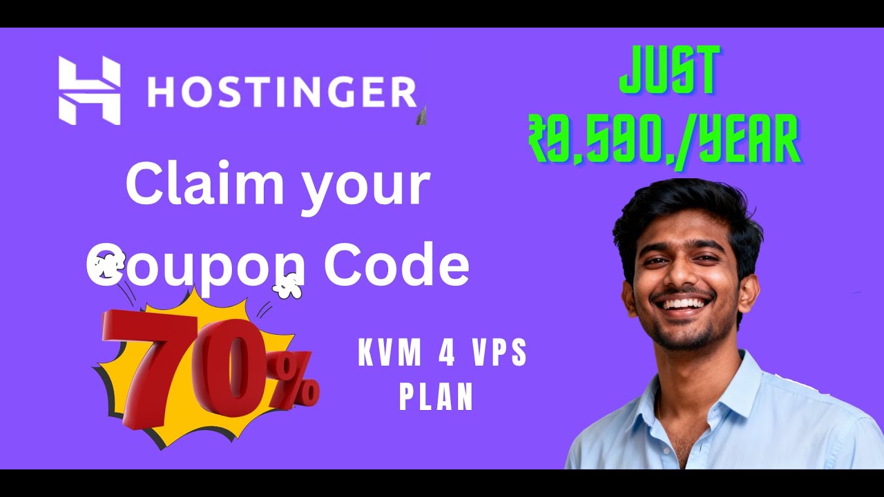 Hostinger KVM 4 VPS Coupon | Save ₹2,397 | Step By Step Guide