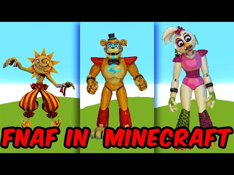 Minecraft: BEST Five Nights at Freddy's SECURITY BREACH BUILDS #shorts Inspired by @TwiShorts