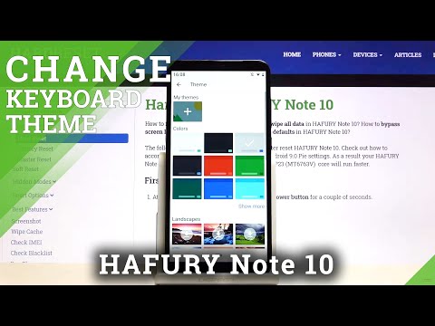 How to Customize Keyboard Theme with Picture on HAFURY Note 10 – Personalize Keyboard Theme