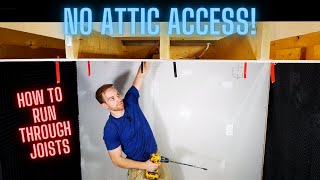 How to Install Recessed LED Lighting Without Attic Access (Pot Lights / Can Lights)