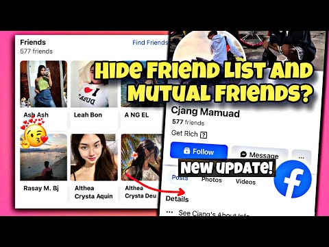 How to hide friend list and mutual friends on facebook (new update)