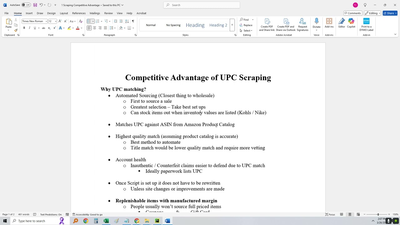 Automated OA Sourcing for Amazon FBA Web Scraping Overview