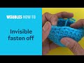 How to invisibly fasten off in crochet