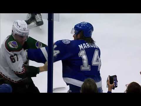 NHL Fight - Coyotes @ Lightning - Crouse vs Maroon - 28/10/2021