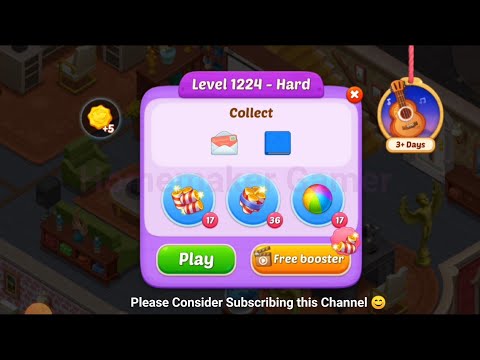 Matchington Mansion Level 1224(Hard Level), Level 1225 & Level 1226 - iOS/Android
