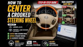 How To Center Toyota-Lexus Steering Wheel  Using Toyota Techstream | VGRS Calibration | Land Cruiser