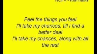 NOFX - Remnants (Lyrics)