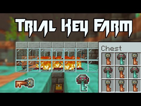 AFK Trial Key Farm In Minecraft 1.21 |🗝️| Ominous Trial Key Farm