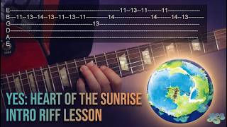 Heart of the Sunrise Intro by Yes - Guitar Lesson