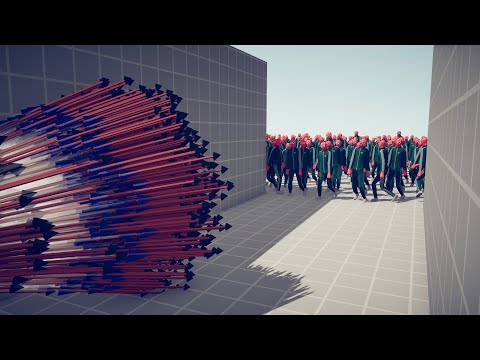 100 SQUID GAME PLAYERS vs EVERY GOD - Totally Accurate Battle Simulator TABS