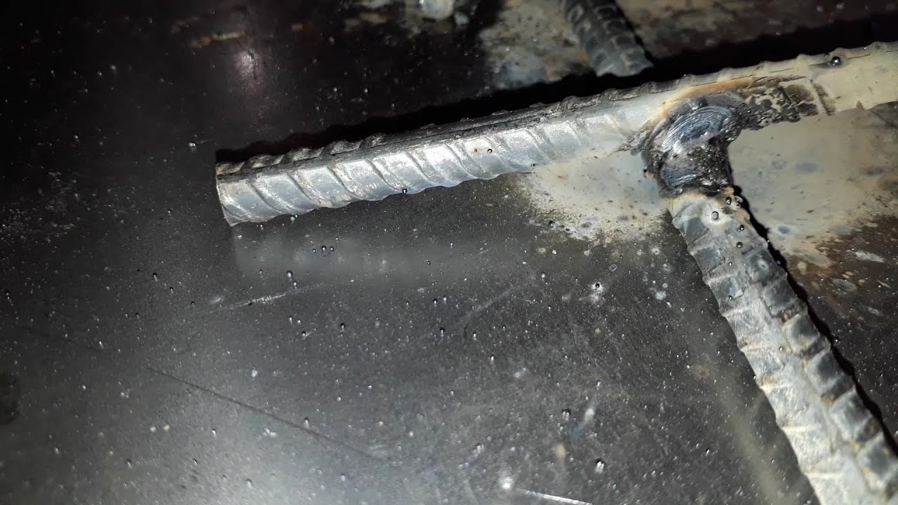 Macete para soldar ferro redondo  sobre o outro.