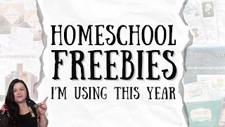 HOMESCHOOL FREEBIES I'M USING THIS YEAR 2024-2025 || FREEBIES FOR YOUR HOMESCHOOL