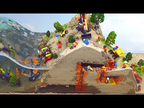Mini Brick Mine Flood Disaster - LEGO Dam Breach Experiment