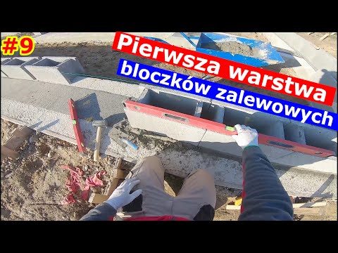 9. Laying the first layer of poured blocks 🏡House in Kortlandy 4g2🏡