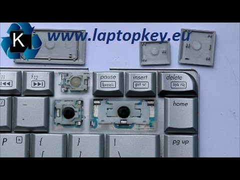 Instruções sobre como substituir colocar reparar uma tecla em um portátil HP DV4 DV5 CQ40 V6000