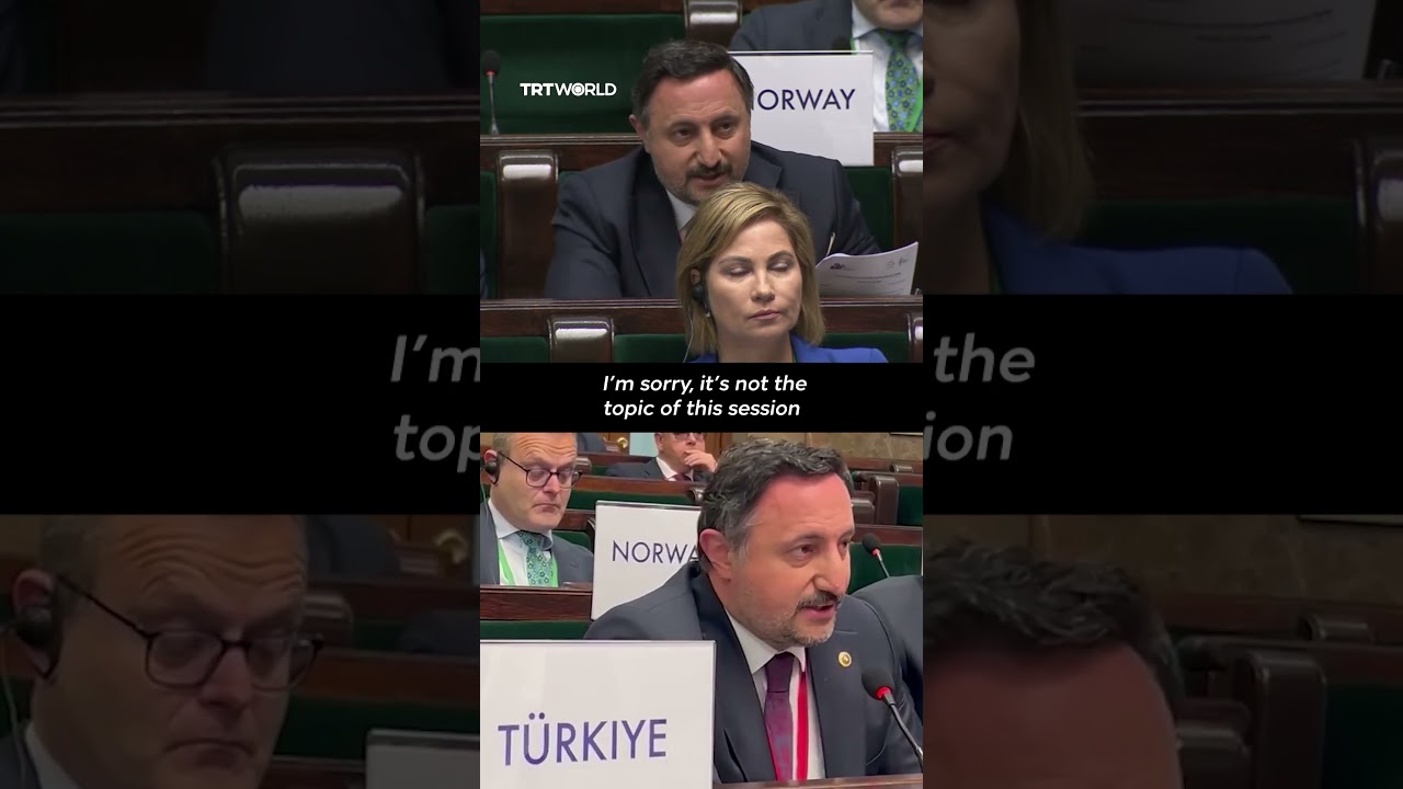 Turkish MP silenced at EU conference for speaking on Gaza
