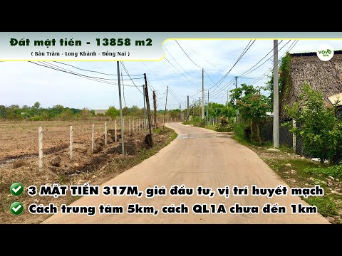Bán đất TP Long Khánh sở hữu 3 mặt tiền hơn 317m tuyệt đẹp cách Ql1A chỉ 1km