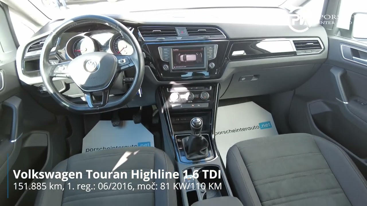 Volkswagen Touran 1.6 TDI BMT Highline - SLOVENSKO VOZILO