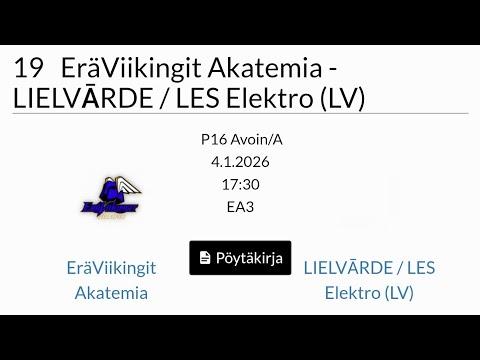 EräViikingit Akatemia vs Lielvārde / LES Elektro (HFC, P16)