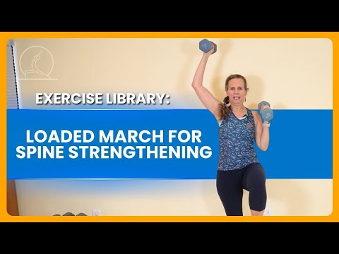 Exercise Library: Loaded March for Spine Strengthening