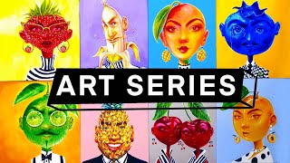 Paint With Me EVERYDAY! Starting an Art Series | WEEK 1