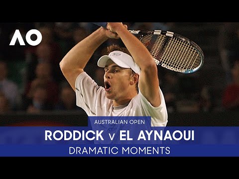 Andy Roddick Wins Marathon Match | Roddick v El Aynaoui | Australian Open 2003 Quarterfinal